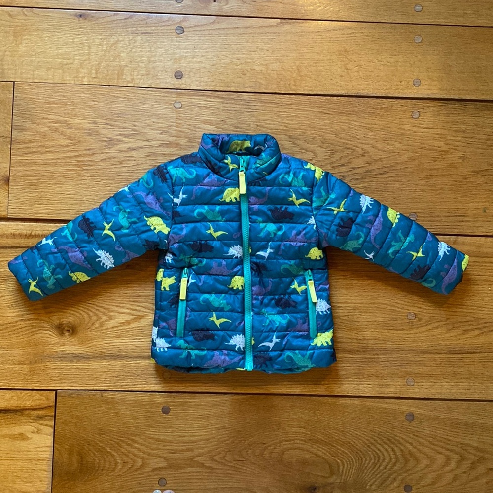 Cat & Jack Toddler Puffer Dino coat
